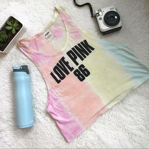 Pink Crop Muscle Tank